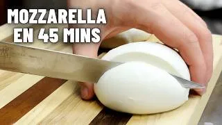Miniature : Mozzarella maison rapide : du lait au fromage en 45 minutes