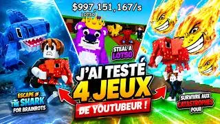 Miniature : J'ai testé les jeux de 4 YouTubeurs… c'est une catastrophe