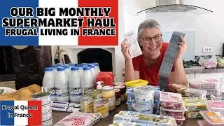 Miniature : Our Big Monthly Supermarket Haul | Frugal Living in France
