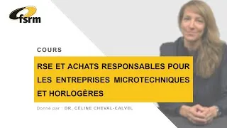 Miniature : RSE et achats responsables - Cours FSRM avec Céline Cheval