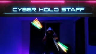 Miniature : PRIZM - We Were Young  (Holographic Pixed Staff Spinning) NeoStaff 150 HD - Flow Art