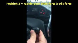 Miniature : fonctonnement de la manette d'essuie glaces