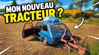 Miniature : JE TRANSFORME MA VOITURE EN TRACTEUR / Cheap Car Repair #5
