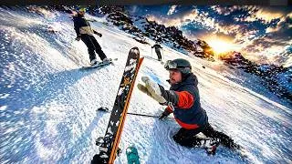 Miniature : CHUTES, SAUVETAGE ET FOU RIRE... 🤣 BORDEL AU SKI ! ❄️