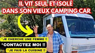 Miniature : BERNARD 64 ans, vit seul et isolé dans son vieux camping car (et il est un peu triste et malheureux)