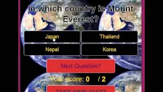 Miniature : Jouer à Geo voyage de trivia - Jeu vidéo