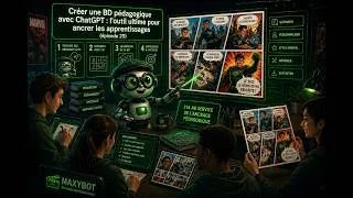 Miniature : Créer une BD pédagogique avec ChatGPT : l’outil ultime pour ancrer les apprentissages (épisode 20)