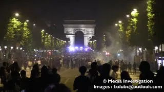Miniature : PSG-Inter Milan : violences, pillages, tensions et interpellations à Paris - REPORTAGE