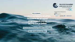 Miniature : Webinaire 3 | La science participative en action : Découverte de iTrackDNA et Water Rangers
