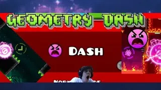 Miniature : j'essaye de finir dash sur geometry dash mais je galère 🤏