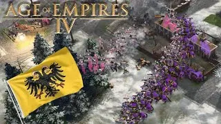Miniature : [AGE OF EMPIRE 4] Mon premier 1vs2 avec le Saint Empire Romain !