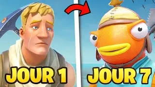 Miniature : J'ai Une Semaine Pour Devenir Un Joueur Pro Sur Fortnite (Jour 1)