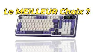 Miniature : Royal Kludge S98 : Le meilleur clavier Azerty 98% en blanc et violet ?