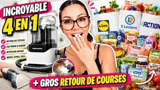Miniature : 🛒 ÉNORME retour de courses Lidl, Leclerc & Action + ce nettoyeur m'a bluffée !