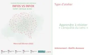 Miniature : ATELIER CANOPE 971 "L'enquête du sens" Lecture et esprit critique en classe