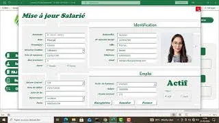 Miniature : Application Excel de gestion complète de la Paie || Bulletin de paie || Personnel