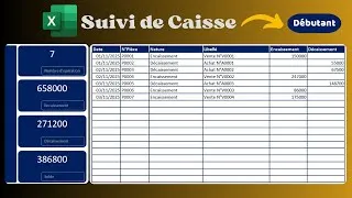 Miniature : Comment faire son suivi de caisse sur Excel pour débutant