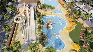 Miniature : Camping à Argelès sur mer avec nouveau parc aquatique et toboggans!