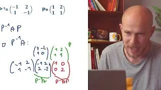 Miniature : Trouver la puissance d'une matrice en la diagonalisant - Exercices corrigés - Maths expertes