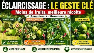 Miniature : Plus gros, plus sucrés, plus juteux : le pouvoir de l’éclaircissage, les résultats de vos fruitiers