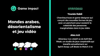 Miniature : Mondes arabes, désorientalisme et jeu vidéo - Table ronde - 07/07/2022