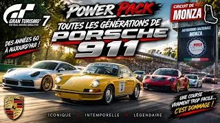 Miniature : Gran Turismo 7 : Une course SYMPA en Porsche 911 à MONZA | POWER PACK… dommage, c’est trop FACILE !