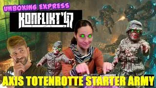 Miniature : KONFLIKT 47 | Bundle Axis TOTENROTTE starter army de Festung Europa | Tu aimes le ZOMBIE dégueux?