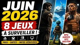 Miniature : TOP 8 Jeux de Juin 2026 à SURVEILLER sur PS5 Xbox Switch 2 PC