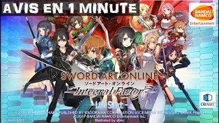Miniature : Jeu Mobile / AVIS EXPRESS FR de (SAO) Sword Art Online: Integral Factor ANDROID/IOS F2P