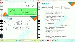 Miniature : حصة مباشرة في مادة الرياضيات مخصّصة لتلاميذ أولى ثانوي