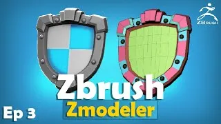 Miniature : MODELISER DES OBJETS SIMPLES AVEC LE ZMODELER PART 3 TUTO ZBRUSH