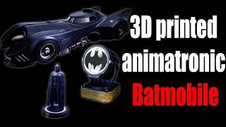 Miniature : Fully 1989 Batmobile & Batsignal animatronic 3D print