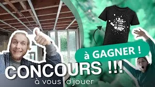 Miniature : CONCOURS - La peinture ça tache les t-shirts - GastonRénovation* Travaux et bricolage tirage au sort