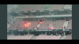 Miniature : Un supporter (parisien?) du Fc Cologne en urgence absolue suite à une CHUTE DE 5M .Incidents nice