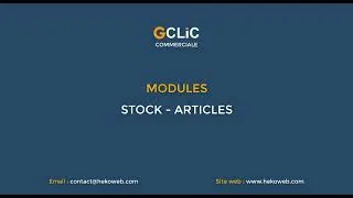 Miniature : Leçon_05 : Gestion Stock