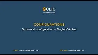 Miniature : Leçon_03 : Options Configurations Generale