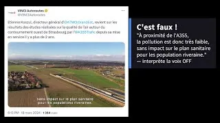 Miniature : Qualité de l'air sur l'Eurométropole de Strasbourg vs GCO : Non, l'A355 n'y est pour rien !