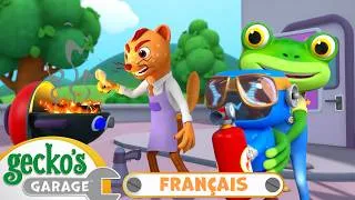 Miniature : Le Barbecue de Weasel Prend Feu ! Gecko Doit Éteindre l’Incendie ! | Le Garage de Gecko