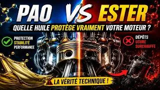 Miniature : 🛢️ PAO vs Ester : Quelle Huile Protège VRAIMENT Votre Moteur ? 🔥 (La Vérité Technique)