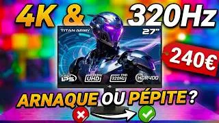 Miniature : ÉCRAN GAMER : Le MEILLEUR ÉCRAN en 4K & 320Hz à 240€ ! (Titan Army P2712V)
