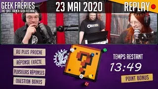 Miniature : Quizz spécial Geek Faëries ! 🎲 - Geek Faëries Replay