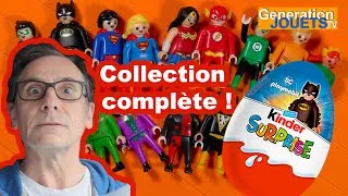 Miniature : Unboxing collection complète des 16 Playmobil DC Super héros Kinder Surprise