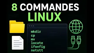 Miniature : 8 Commandes Linux Indispensables | Gestion des Fichiers & Diagnostic Réseau