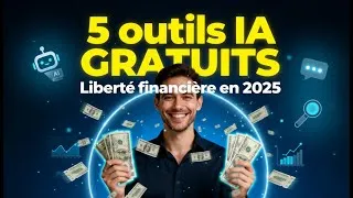 Miniature : 5 outils IA gratuits GRATUIT pour créer ta liberté financière en 2025
