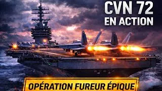 Miniature : L'USS Abraham Lincoln DÉCHAÎNE sa fureur sur l'Iran lors de frappes épiques le 4 mars 2026.