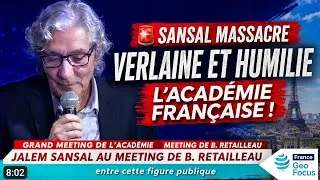 Miniature : 🚨 SANSAL MASSACRE VERLAINE ET HUMILIE L’ACADÉMIE FRANÇAISE !