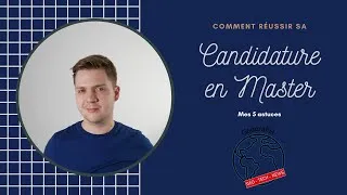 Miniature : Comment réussir sa candidature en Master (de géo ou autre) ? Mes 5 astuces !