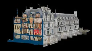 Miniature : CHÂTEAU DE CHENONCEAU - modélisation 3D exhaustive haute résolution