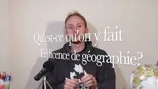 Miniature : Les Études de Géographie Expliquées en 5min. Qu'est ce qu'on y fait?