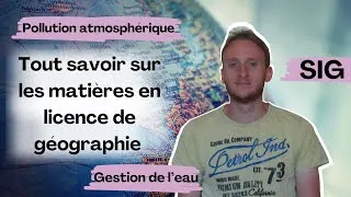 Miniature : Les Matières en Licence Géographie et Aménagement (3)